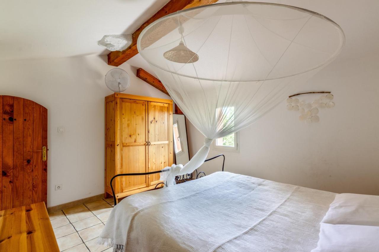 La Rose Des Vents & Spa - Gite La Parenthese Neoules Bagian luar foto